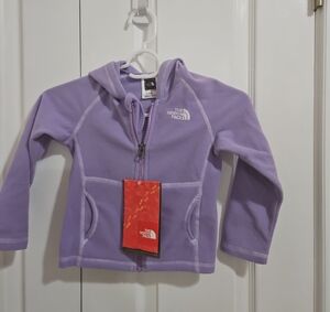 NWT The North Face Kids Lavender Full-Zip Hoodie 3T